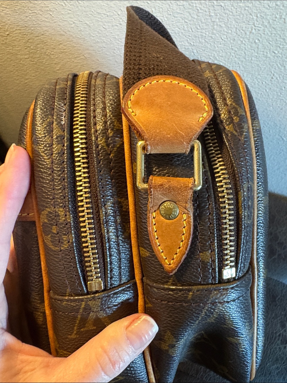 Louis Vuitton Monogram Canvas REPORTER Bag PLUS WALLET  in Brown and Tan EUC!! - Picture 12 of 17